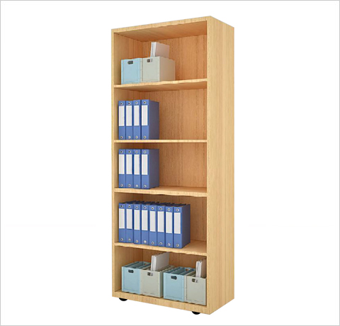 full height open shelf cabinet – decor viz system
