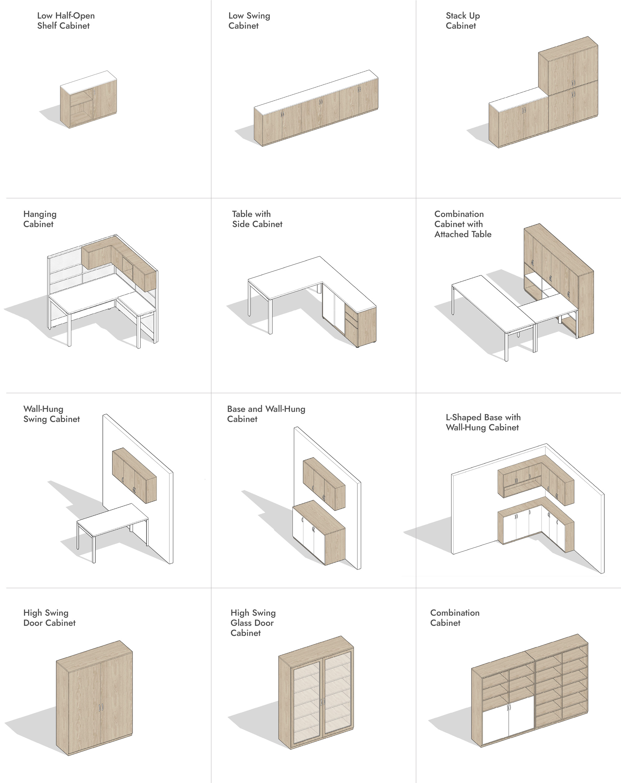configurations-wooden cabinet